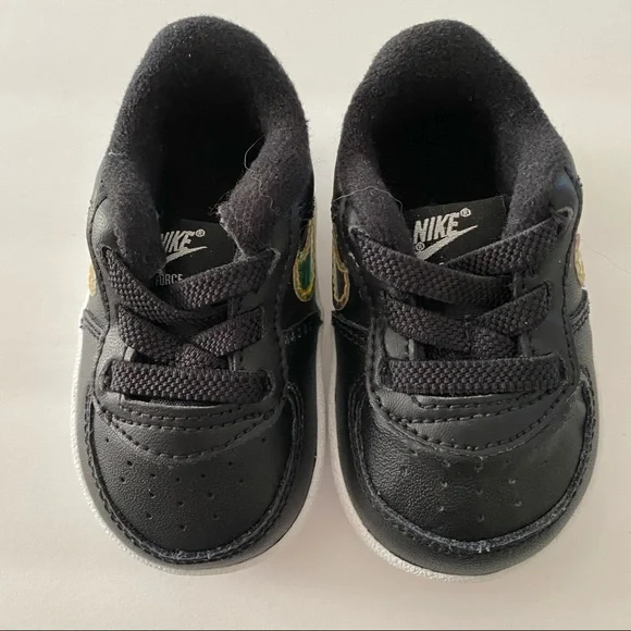 Nike Black with Color Changing Hologram Swoosh Size 2 - Picture 3 of 5